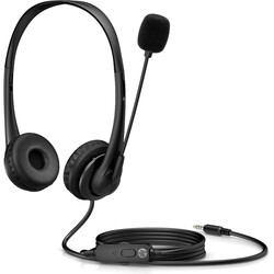 HP Kablolu Stereo Mikrofonlu 3.5mm AUX Kulaklık - Siyah 428H6AA - Thumbnail (2)