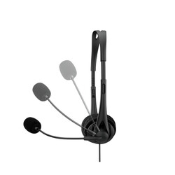 HP Kablolu Stereo Mikrofonlu USB - A Kulaklık - Siyah 428H5AA - Thumbnail (2)