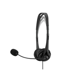 HP Kablolu Stereo Mikrofonlu USB - A Kulaklık - Siyah 428H5AA - Thumbnail (1)