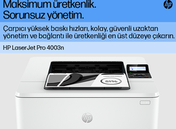 HP LaserJet Pro 4003n Lazer Yazıcı Beyaz 2Z611A - Thumbnail