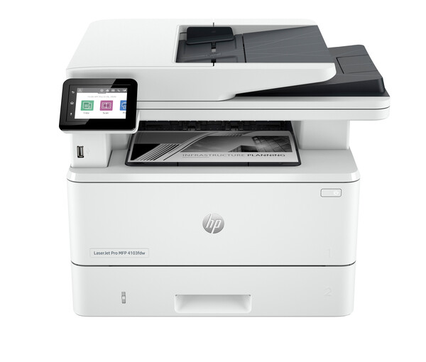 HP LaserJet Pro MFP 4103fdw Çift Taraflı Baskı Fotokopi Tarama Wi-Fi Lazer Yazıcı Beyaz 2Z629A