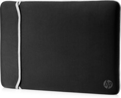 HP 14.1 inç Çift Taraflı Fermuarsız Neopren Kılıf - Siyah & Gümüş 2UF61AA - Thumbnail (1)