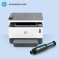 HP Neverstop Laser MFP 1200W Fotokopi Tarayıcı Wi - Fi Tanklı Lazer Yazıcı 4RY26A - Thumbnail (1)