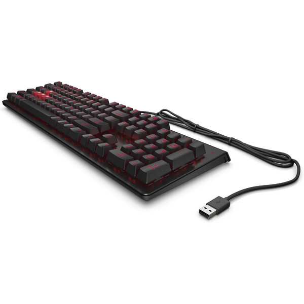 HP OMEN Encoder Kahverengi Cherry MX Mekanik Anahtarlı Oyuncu Klavyesi Türkçe - Siyah 6YW75AA