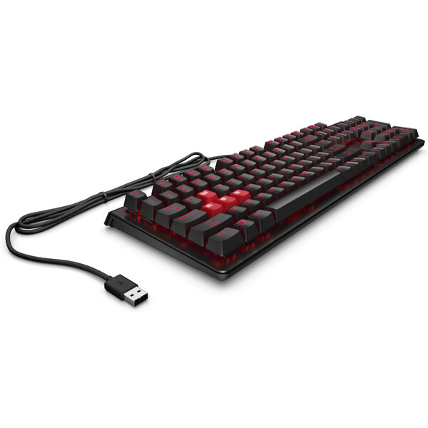 HP OMEN Encoder Kahverengi Cherry MX Mekanik Anahtarlı Oyuncu Klavyesi Türkçe - Siyah 6YW75AA