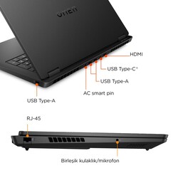 OUTLET HP OMEN Laptop 17-DB1016NT AMD Ryzen AI 5 340 32GB RAM 1TB SSD 8GB NVIDIA GeForce RTX5060 17.3 inç Full HD FreeDOS C2EZ6EA - Thumbnail