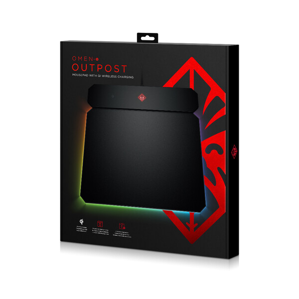 HP OMEN Outpost Çift Yüzlü Mouse Pad & Kablosuz Qi Şarj İstasyonu 6CM14AA