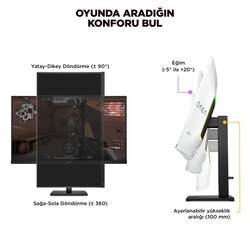HP OMEN Transcend 31.5 inç 4K UHD QD-OLED 240Hz 0.03ms Oyuncu Monitörü 9R181E9 - Thumbnail