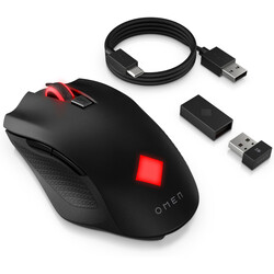 HP OMEN Vector Kablosuz Şarj Edilebilir Oyuncu Mouse - Siyah 2B349AA - Thumbnail