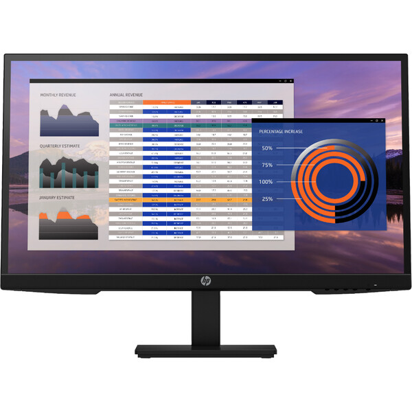 HP P27H G4 27 inç 5ms (AnalogHDMIDisplay) Full HD 75 Hz Hoparlörlü IPS Monitör Siyah 7VH95AS