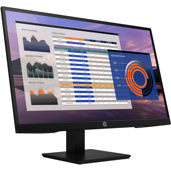 HP P27H G4 27 inç 5ms (AnalogHDMIDisplay) Full HD 75 Hz Hoparlörlü IPS Monitör Siyah 7VH95AS