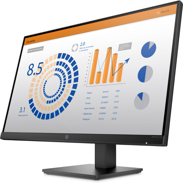 HP P27Q G4 27 inç 5ms (AnalogHDMI) QHD IPS 60 Hz Monitör Siyah 8MB11AS