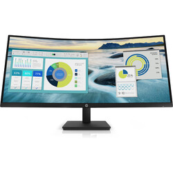 HP P34HC G4 34 inç 5ms (HDMIDisplayUSB - C4xUSB - A) WQHD 100 Hz Curved LED USB - C Monitör Siyah 21Y56AS - Thumbnail