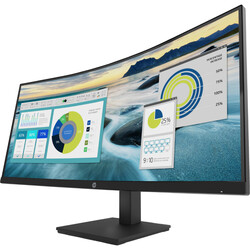 HP P34HC G4 34 inç 5ms (HDMIDisplayUSB - C4xUSB - A) WQHD 100 Hz Curved LED USB - C Monitör Siyah 21Y56AS - Thumbnail (1)