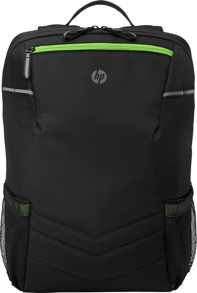 HP Pavilion 300 17.3 inç Oyuncu Bilgisayar Sırt Çantası - Siyah & Neon Yeşili 6EU56AA