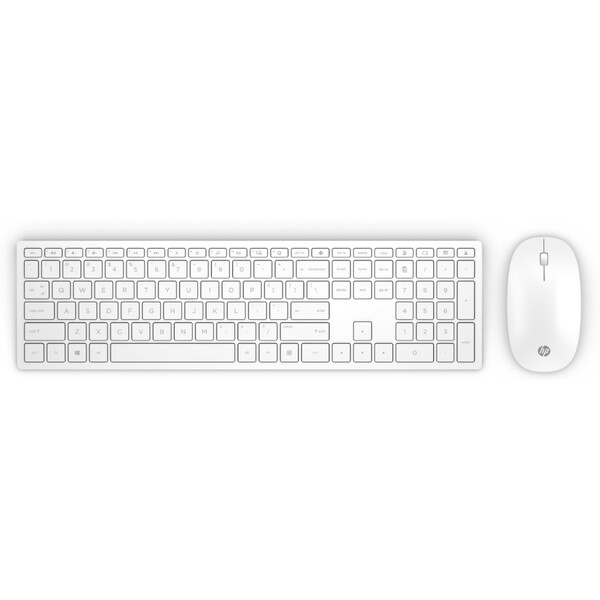 HP Pavilion 800 Kablosuz İnce Sessiz Klavye & Mouse Kombo Set Türkçe - Beyaz 4CF00AA