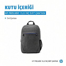 HP Prelude 15.6 inç Laptop Sırt Çantası Gri 2Z8P3AA (5)