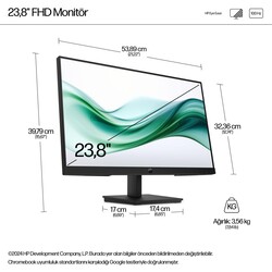 HP Series 3 Pro 324pv 23.8 inç Full HD 100Hz 5ms VA HDMI VGA Monitör 9U5C1AA - Thumbnail