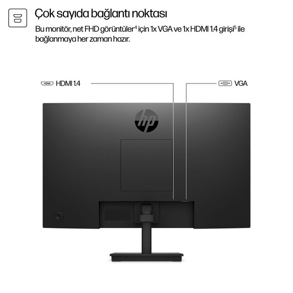 HP Series 3 Pro 324pv 23.8 inç Full HD 100Hz 5ms VA HDMI VGA Monitör 9U5C1AA
