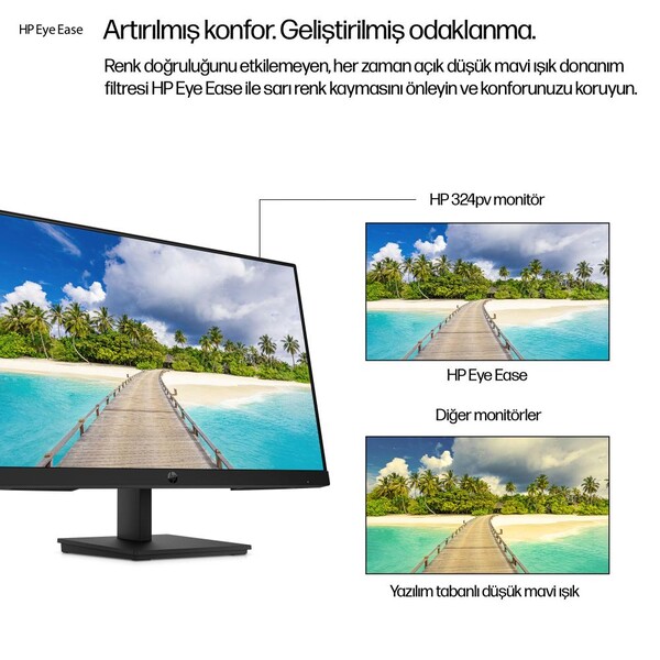 HP Series 3 Pro 324pv 23.8 inç Full HD 100Hz 5ms VA HDMI VGA Monitör 9U5C1AA