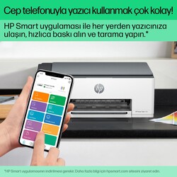 HP Smart Tank 589 Wi-Fi + Tarayıcı + Fotokopi Renkli Mürekkep Püskürtmeli Yazıcı 4A8D9A - Thumbnail (3)