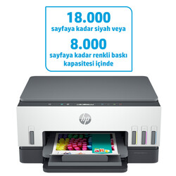 HP Smart Tank 670 Fotokopi Tarayıcı Wi - Fi Mürekkep Püskürtmeli Tanklı Yazıcı 6UU48A - Thumbnail (1)