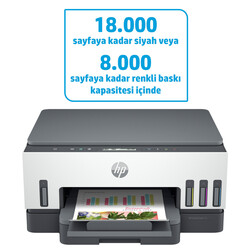 HP Smart Tank 720 Fotokopi Tarayıcı Wi - Fi Mürekkep Püskürtmeli Tanklı Yazıcı 6UU46A - Thumbnail (1)