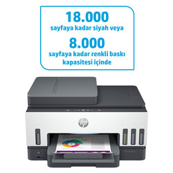 HP Smart Tank 790 Faks Tarayıcı Fotokopi Wi - Fi Mürekkep Püskürtmeli Tanklı Yazıcı 4WF66A - Thumbnail (0)