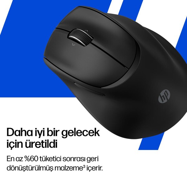 HP Tilt 720M 6000 DPI Bluetooth Ergonomik Kablosuz Mouse Siyah BH0Z4AA
