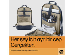 HP Travel 18 Litre 15.6 inç Sırt Çantası Mavi 6B8U7AA - Thumbnail