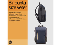 HP Travel 18 Litre 15.6 inç Sırt Çantası Mavi 6B8U7AA - Thumbnail