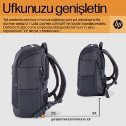 HP Travel 25 Litre 15.6 inç Sırt Çantası Demir Grisi 6B8U4AA - Thumbnail
