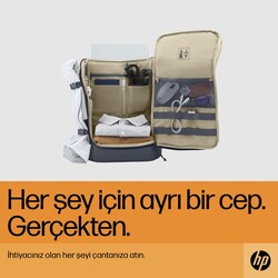 HP Travel 25 Litre 15.6 inç Sırt Çantası Demir Grisi 6B8U4AA - Thumbnail