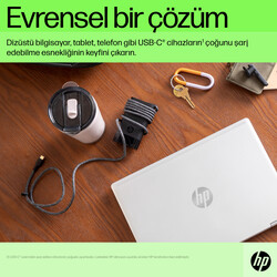 HP USB-C 65 W Dizüstü Bilgisayar Şarj Cihazı 671R2AA - Thumbnail