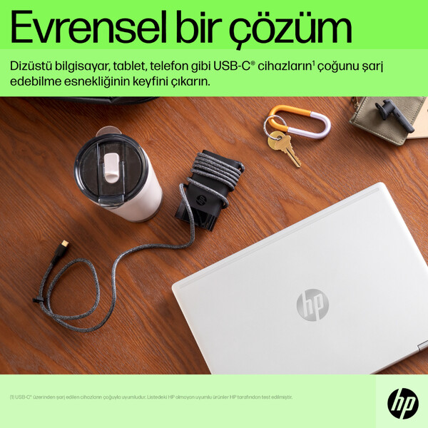 HP USB-C 65 W Dizüstü Bilgisayar Şarj Cihazı 671R2AA