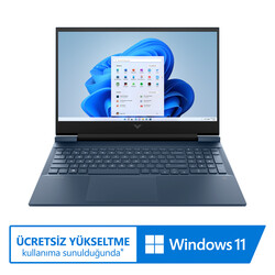 HP Victus Laptop 16 - D0021NT Intel Core i7 - 11800H 16GB RAM 1TB SSD 6GB GeForce RTX 3060 16.1 inç FHD 144Hz Windows 10 Home Mavi 4H0X7EA - Thumbnail (0)