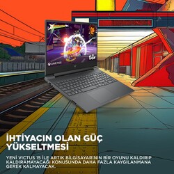 HP Victus Laptop 15-FB3036NT AMD Ryzen AI 5 340 16GB RAM 512GB SSD 8GB NVIDIA GeForce RTX5050 15.6 inç Full HD 144Hz FreeDOS Mika Gümüşü CA8E7EA - Thumbnail