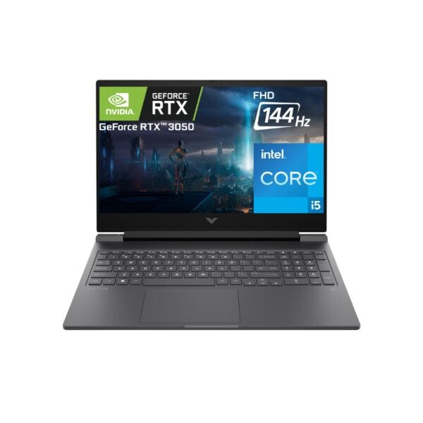 HP Victus Laptop 16 - D1048NT Intel Core i5-12500H 8GB RAM 512GB SSD NVIDIA GeForce RTX3050 16.1 inç FHD 144 Hz FreeDOS Siyah 68P33EA