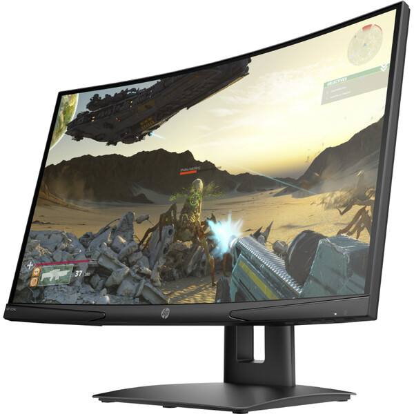 HP X24C 23.6 inç 4ms (HDMIDisplay) Full HD 144 Hz FreeSync Premium LED Curved Gaming Monitör Siyah 9FM22AA