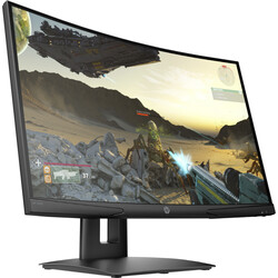 HP X24C 23.6 inç 4ms (HDMIDisplay) Full HD 144 Hz FreeSync Premium LED Curved Gaming Monitör Siyah 9FM22AA - Thumbnail