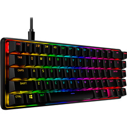 HyperX Alloy Origins 65 HX Aqua Switch İngilizce RGB Mekanik Gaming Klavye 56R64AA - Thumbnail (1)