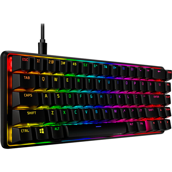 HyperX Alloy Origins 65 HX Aqua Switch İngilizce RGB Mekanik Gaming Klavye 56R64AA