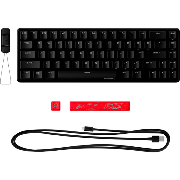 HyperX Alloy Origins 65 HX Red Switch İngilizce RGB Mekanik Oyuncu Klavye 4P5D6AA