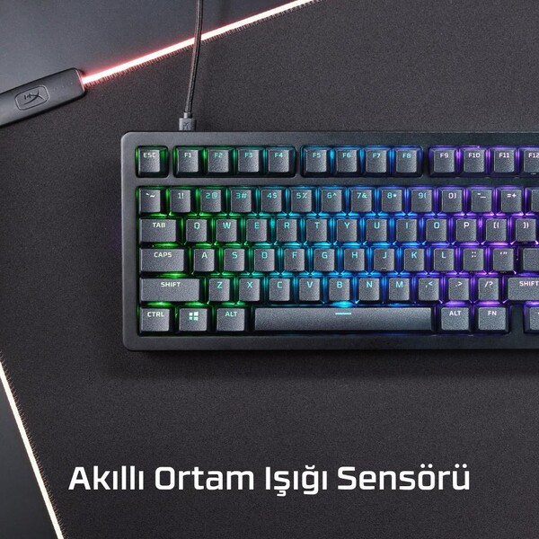 HyperX Alloy Rise 75 Mekanik Kablolu Oyuncu Klavyesi Siyah 7G7A4AA