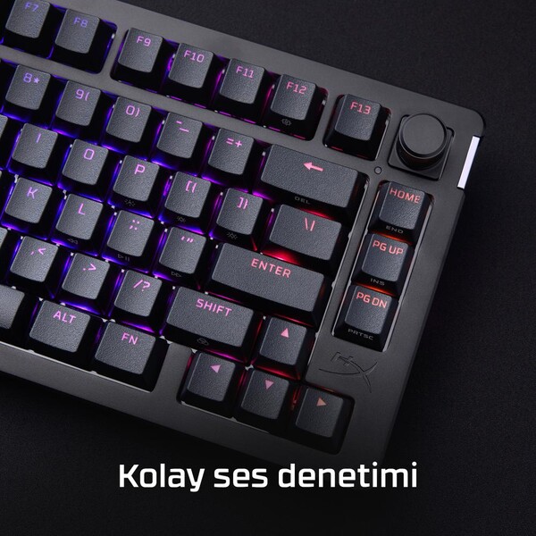 HyperX Alloy Rise 75 Mekanik Kablolu Oyuncu Klavyesi Siyah 7G7A4AA