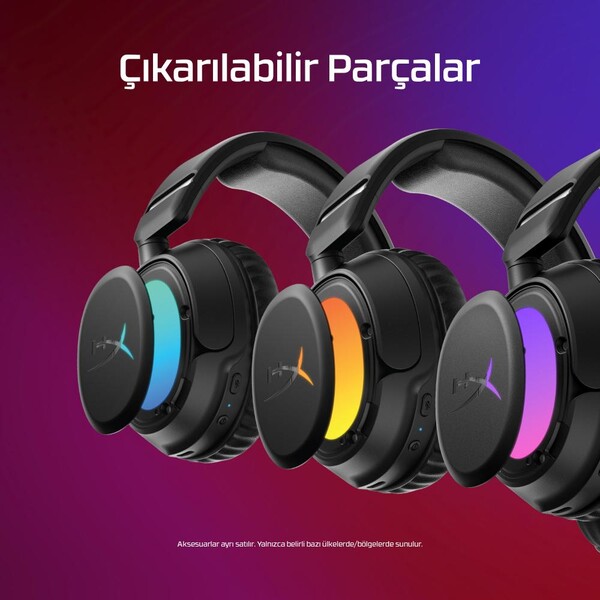 HyperX Cloud Flight 2 RGB Kablosuz Kulak Üstü Oyuncu Kulaklığı Siyah B5VC4AA