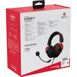 HyperX Cloud II 7.1 Surround Kablolu Oyuncu Kulaklık Kırmızı 4P5M0AA - Thumbnail