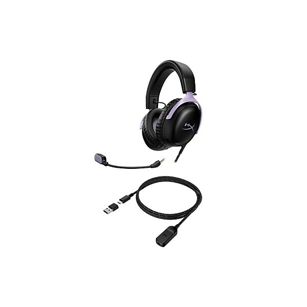 HyperX Cloud III Kablolu Oyuncu Kulaklığı Siyah / Lavanta DF7F0AA - 5