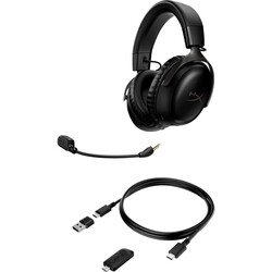 HyperX Cloud III Kablosuz Oyuncu Kulaküstü Kulaklık Siyah 77Z45AA - Thumbnail (4)
