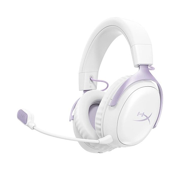 HyperX Cloud III S Kablosuz Oyuncu Kulaklığı Beyaz / Lavanta D95DFAA - 1
